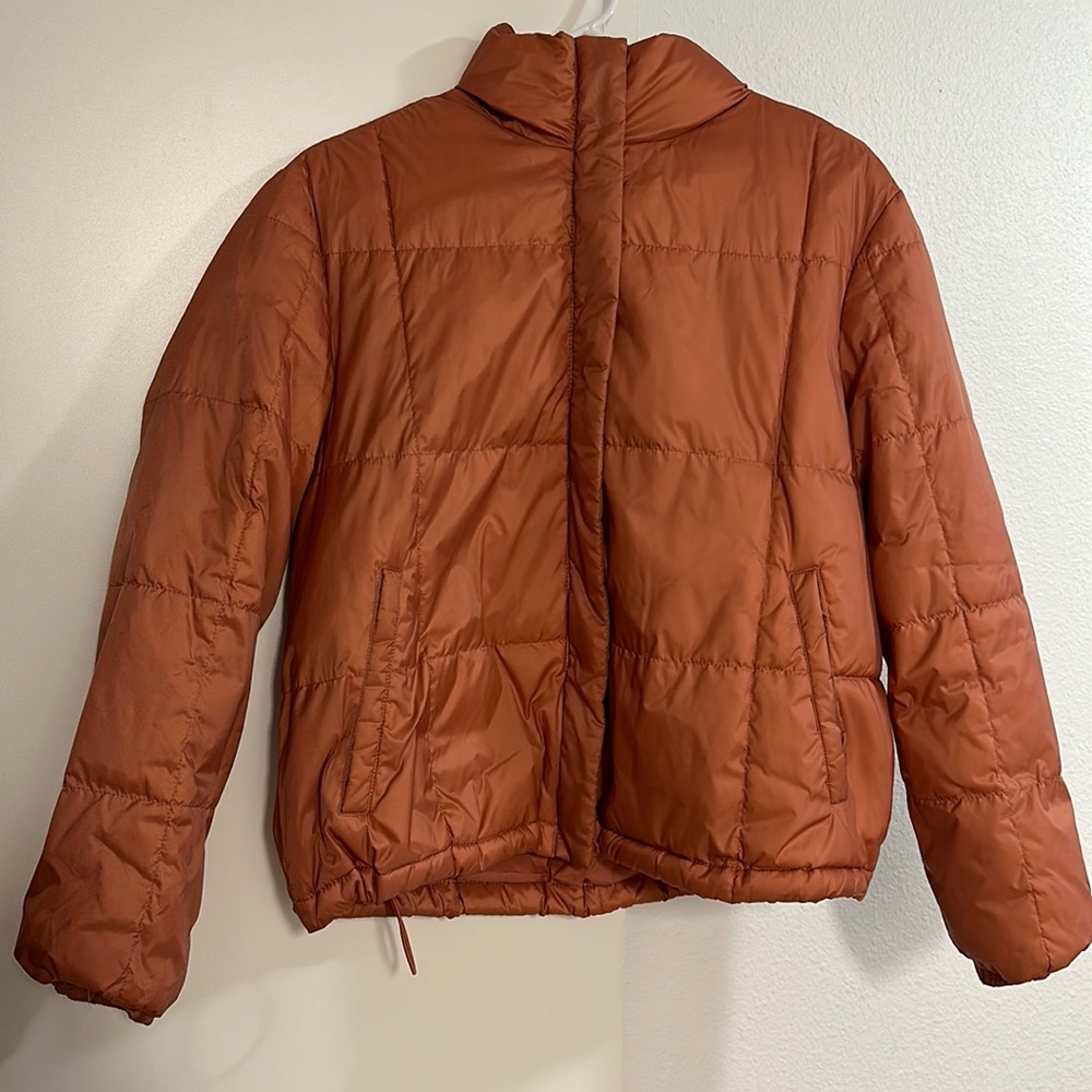 Madewell salmon colored zip up jacket. Size small